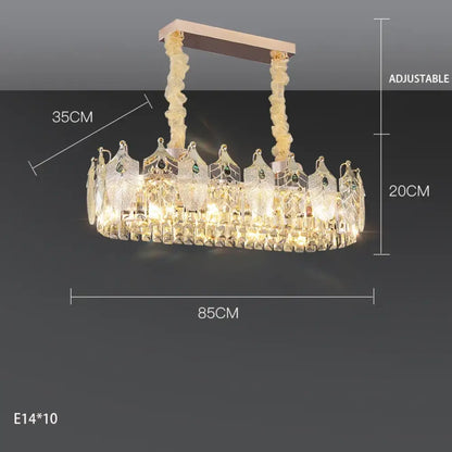 Modern Crystal Glass Chandelier | Modern Bedroom Lighting
