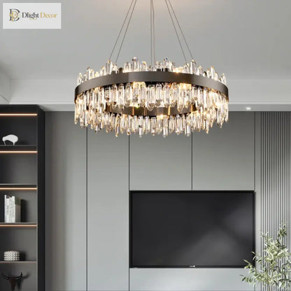 Modern Crystal Signature Chandelier | Dining Room Lighting