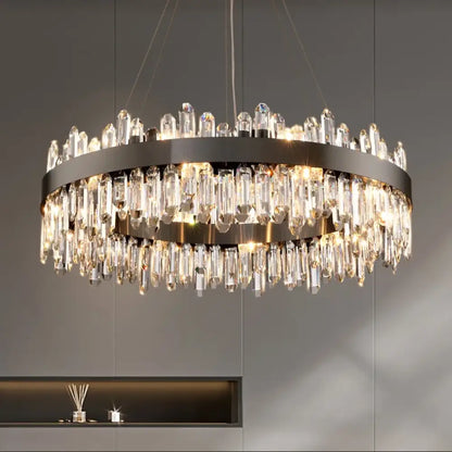 Modern Crystal Signature Chandelier | Dining Room Lighting