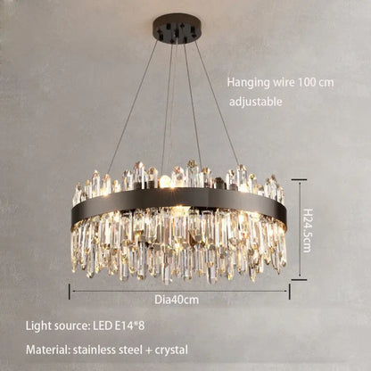 Modern Crystal Signature Chandelier | Dining Room Lighting