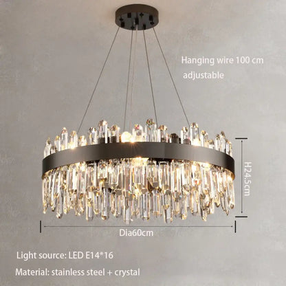 Modern Crystal Signature Chandelier | Dining Room Lighting