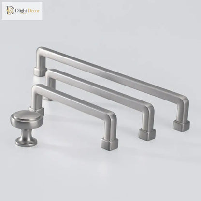Modern European Gold and Gray Cabinet Handles - Zinc Alloy Drawer Knobs and Door Pulls for Furniture