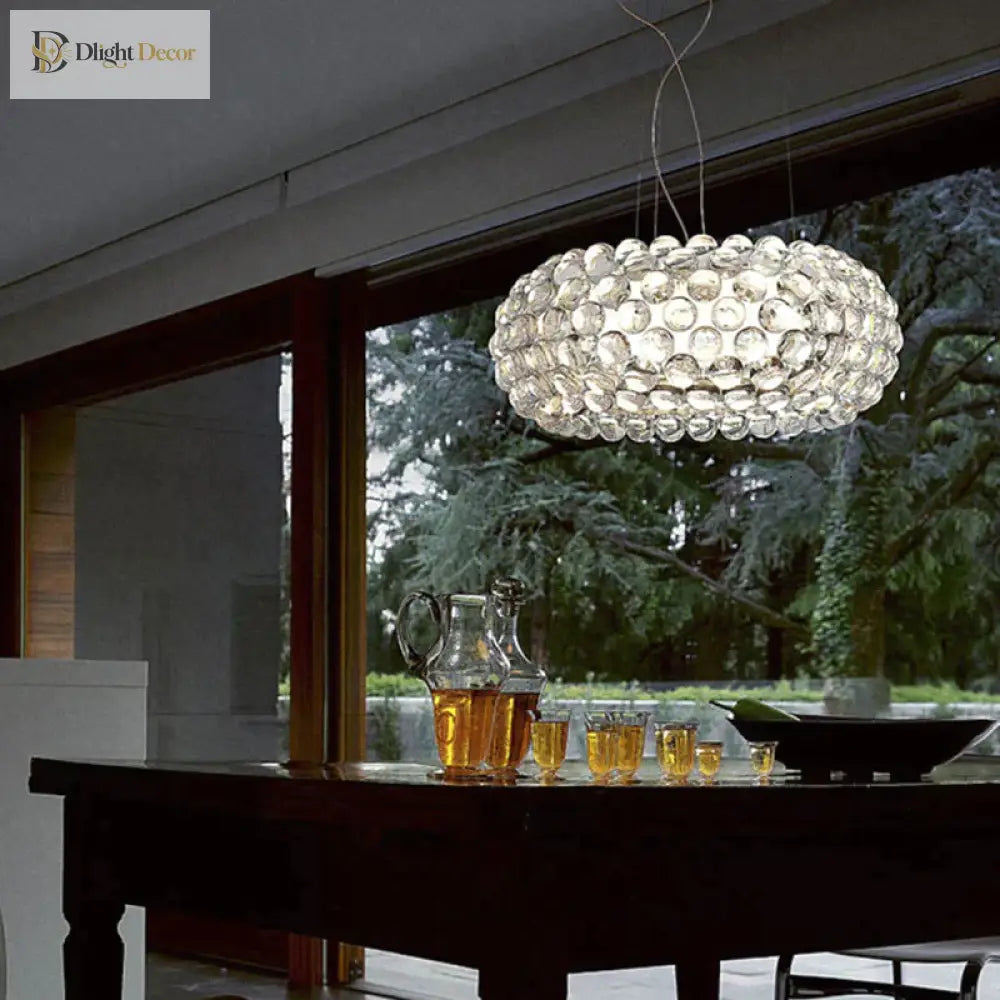 Modern Glass Chandelier | Modern Dining Room Lighting