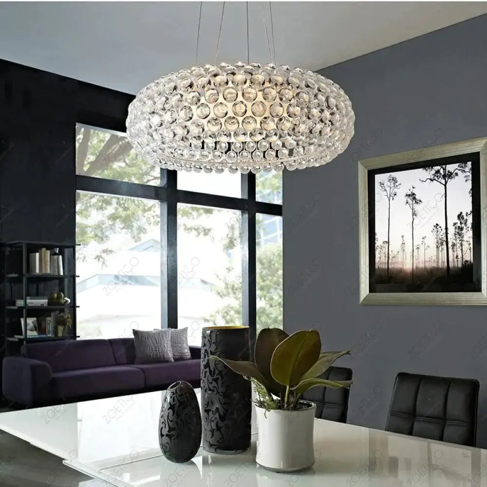 Modern Glass Chandelier | Modern Dining Room Lighting