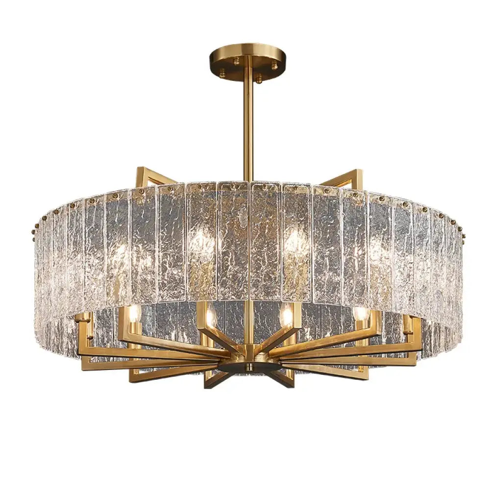 Modern Glass Gold Chandelier | Dining &amp; Kitchen Lighting