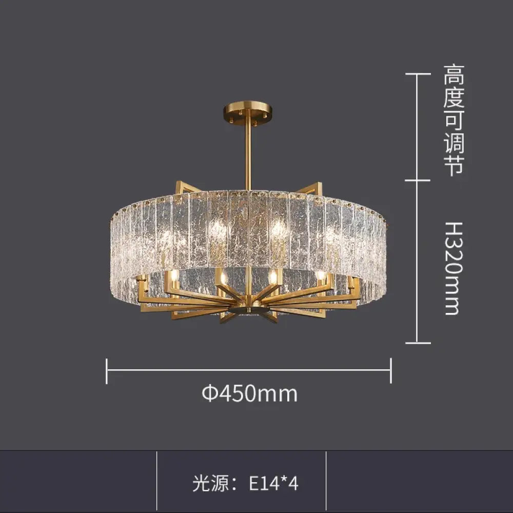 Modern Glass Gold Chandelier | Dining &amp; Kitchen Lighting