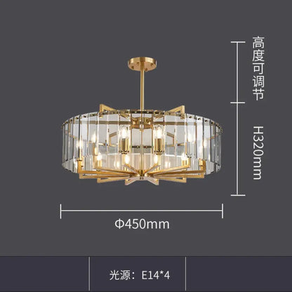 Modern Glass Gold Chandelier | Dining &amp; Kitchen Lighting