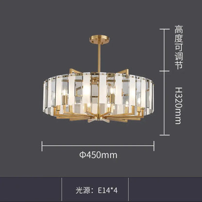 Modern Glass Gold Chandelier | Dining &amp; Kitchen Lighting