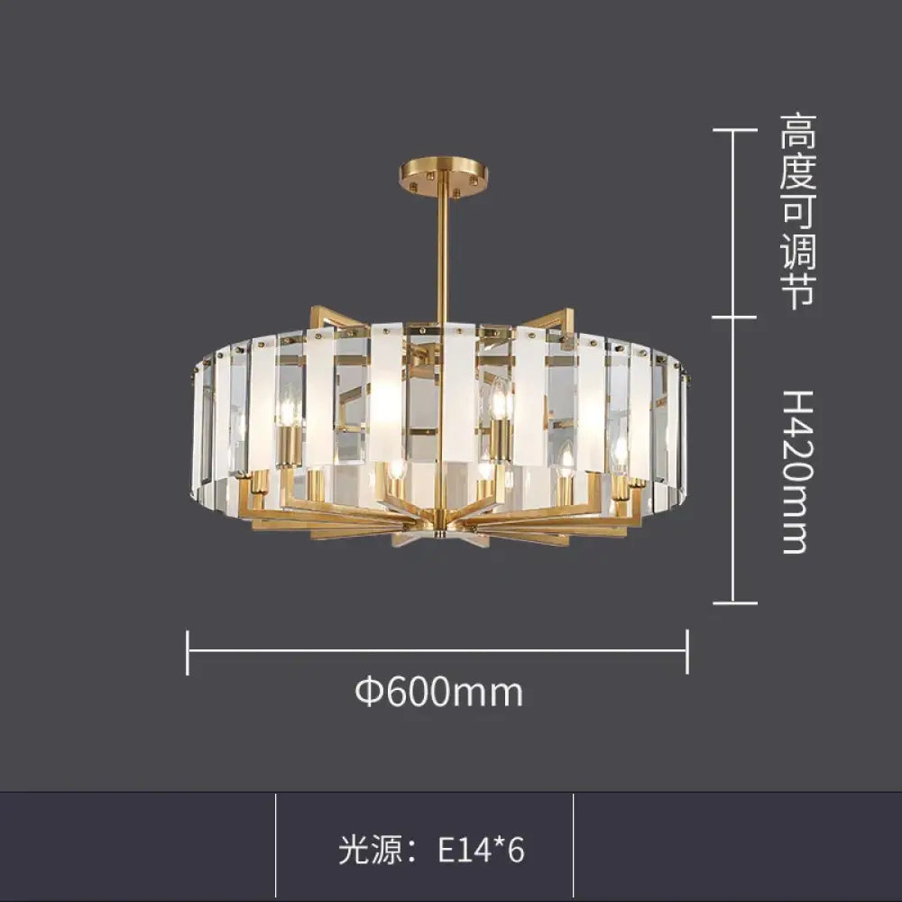 Modern Glass Gold Chandelier | Dining &amp; Kitchen Lighting