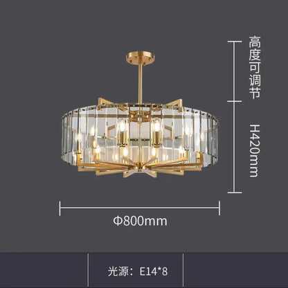 Modern Glass Gold Chandelier | Dining &amp; Kitchen Lighting