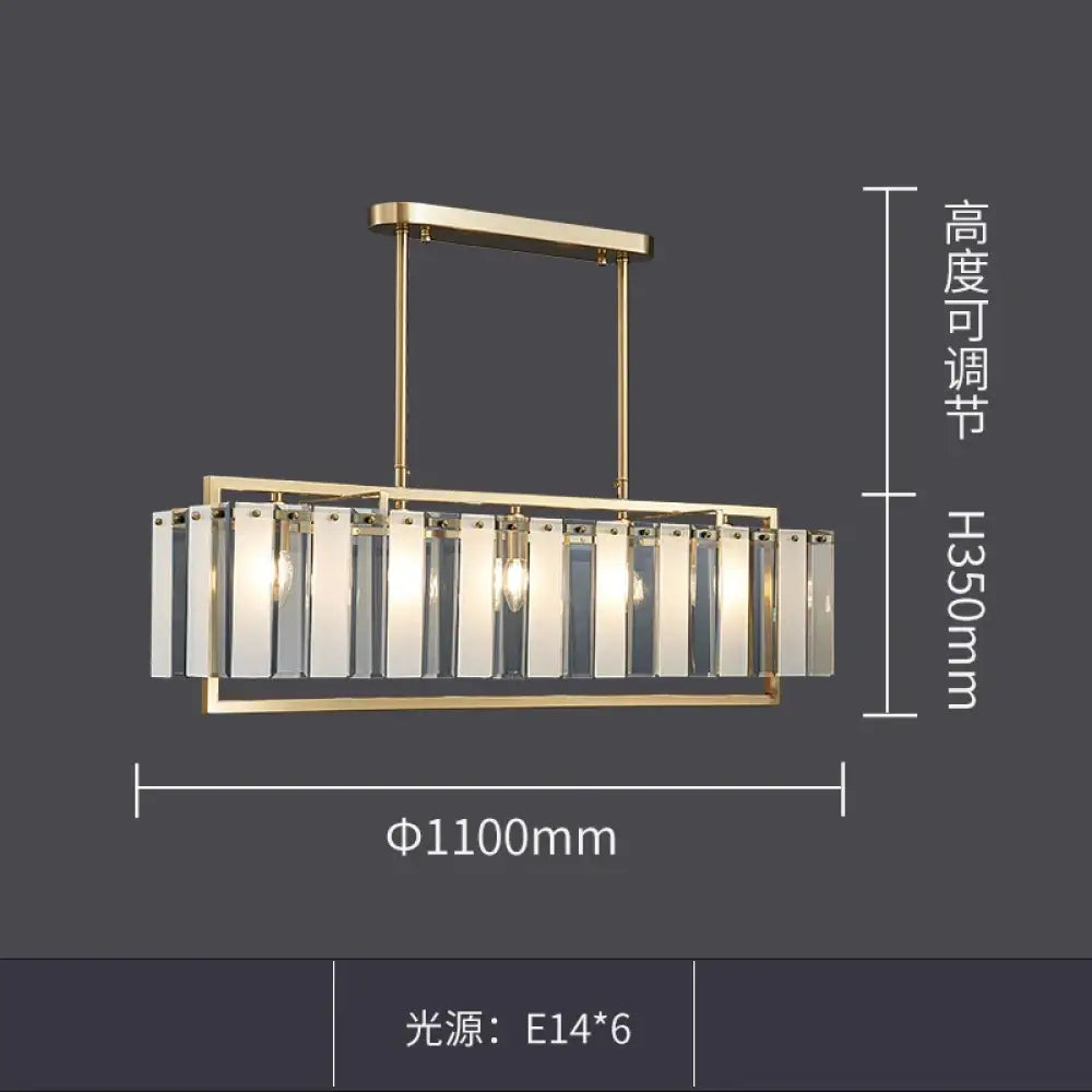 Modern Glass Gold Chandelier | Dining &amp; Kitchen Lighting