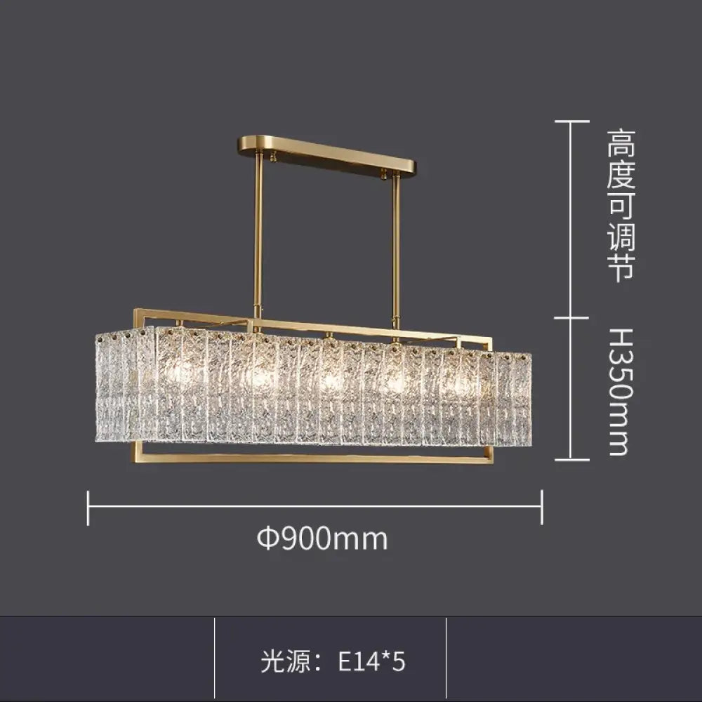 Modern Glass Gold Chandelier | Dining &amp; Kitchen Lighting