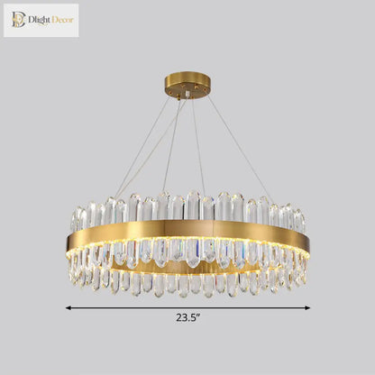 Modern Gold Chandelier | Dining &amp; Kitchen Lighting