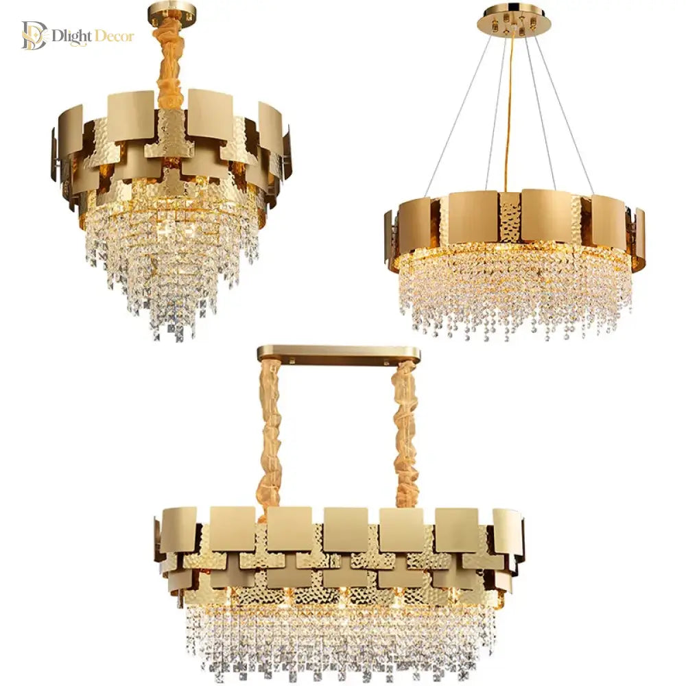 Modern Gold Chandelier | Dining Room Home Lighting