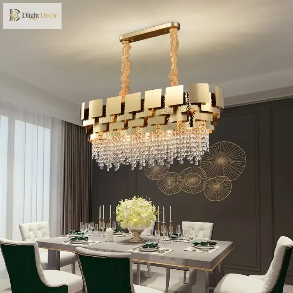 Modern Gold Chandelier | Dining Room Home Lighting