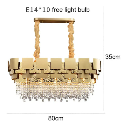 Modern Gold Chandelier | Dining Room Home Lighting