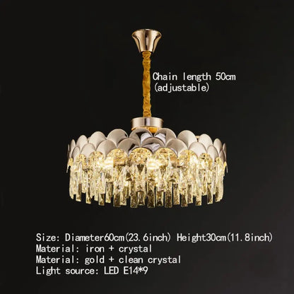 Modern Gold Chandelier | Modern Dining Room Lighting