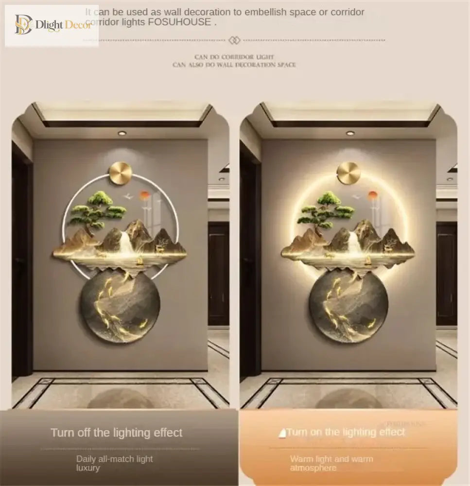 Modern LED Wall Art Light | Hallway &amp; Entry Home Lighting