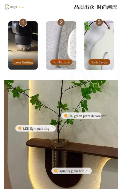Modern LED Wall Art Light | Modern Hallway &amp; Entry Lighting