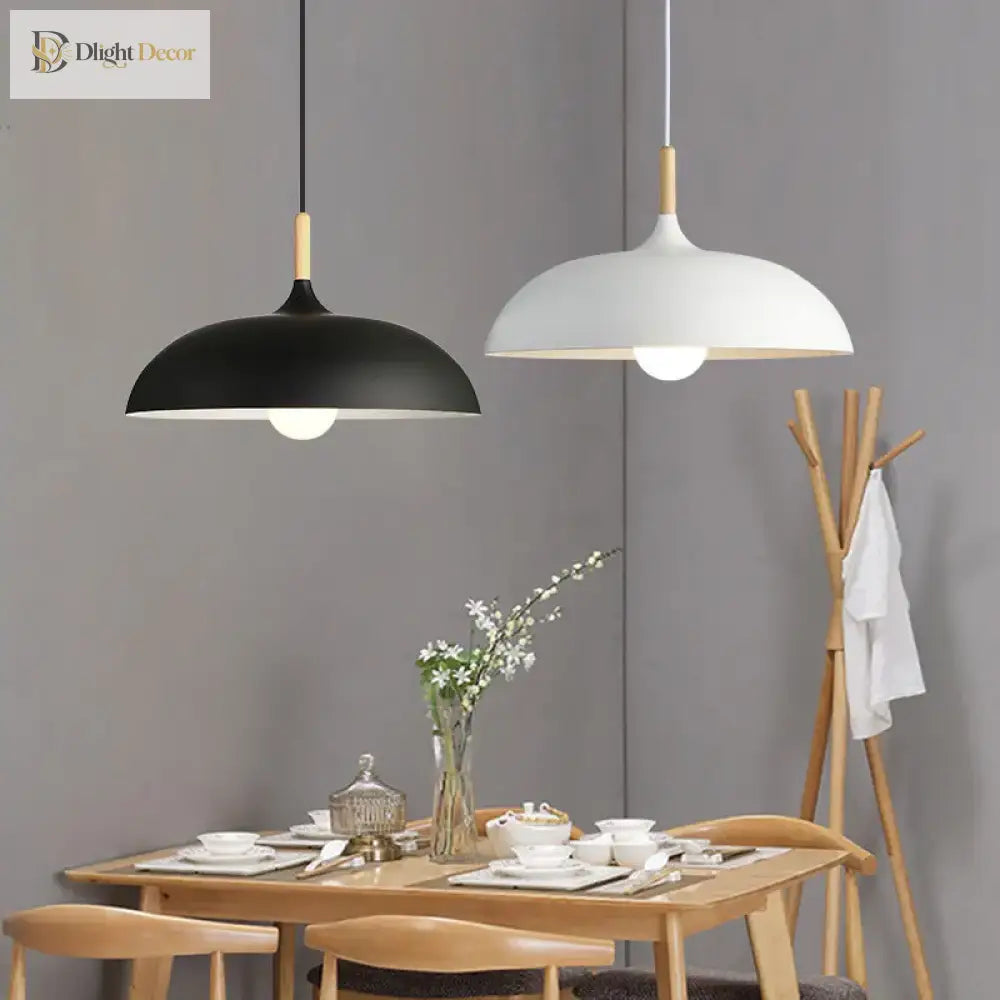 Modern Wood Pendant Light | Modern Dining Room Lighting