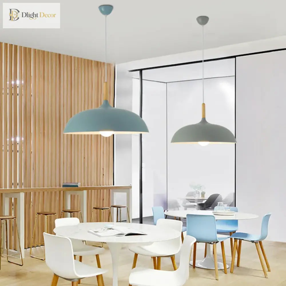Modern Wood Pendant Light | Modern Dining Room Lighting