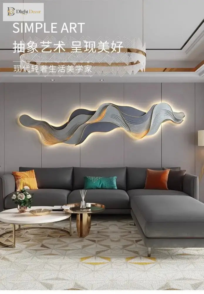 Mountain LED Wall Art Light | Modern Interior Lighting