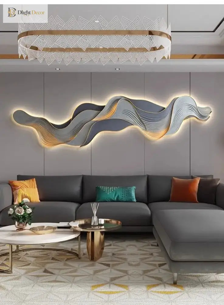 Mountain LED Wall Art Light | Modern Interior Lighting
