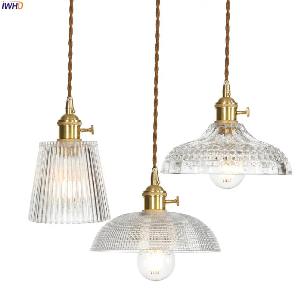 Nordic Copper Glass Pendant Light | Dining Room Lighting