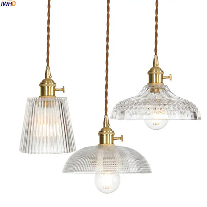 Nordic Copper Glass Pendant Light | Dining Room Lighting