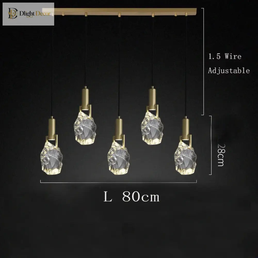 Nordic Crystal Pendant Light | Kitchen Island Lighting