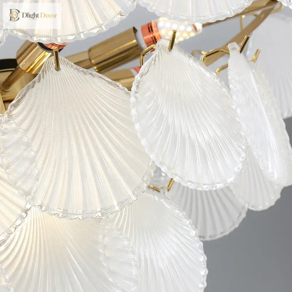 Nordic Glass Chandelier | Modern Dining Room Lighting