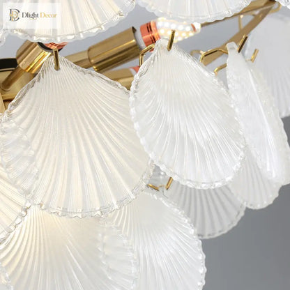 Nordic Glass Chandelier | Modern Dining Room Lighting