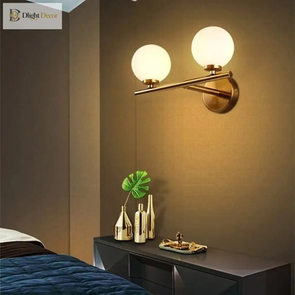 Nordic Glass LED Vanity Light | Modern Bathroom Lighting