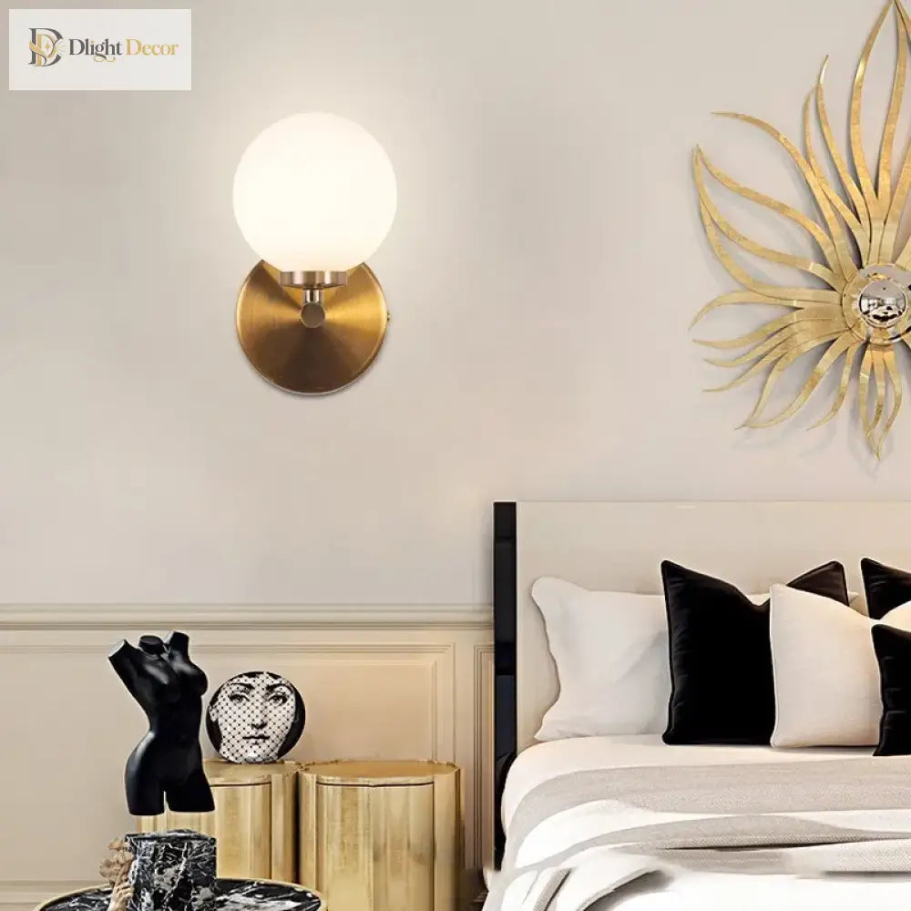 Nordic Glass LED Vanity Light | Modern Bathroom Lighting