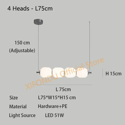 Nordic Modern Chandelier | Modern Dining Room Lighting