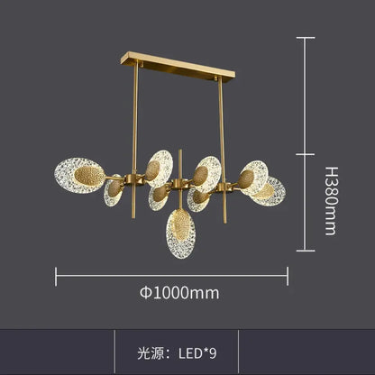 Nordic Modern Glass Chandelier | Dining Room Home Lighting