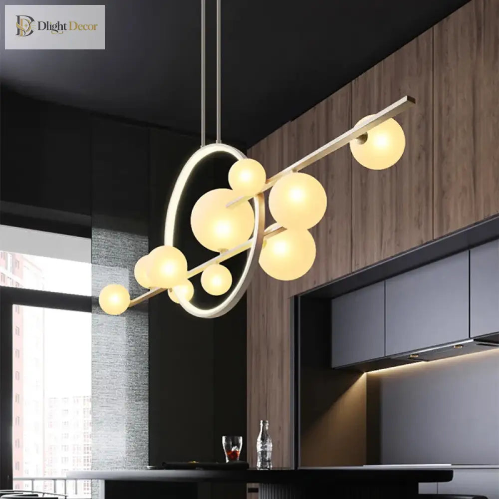 Nordic Modern Glass Pendant Light | Dining Room Lighting