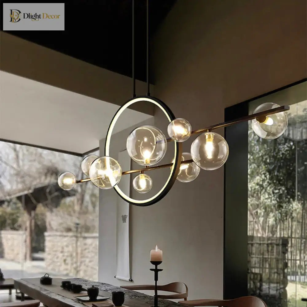 Nordic Modern Glass Pendant Light | Dining Room Lighting