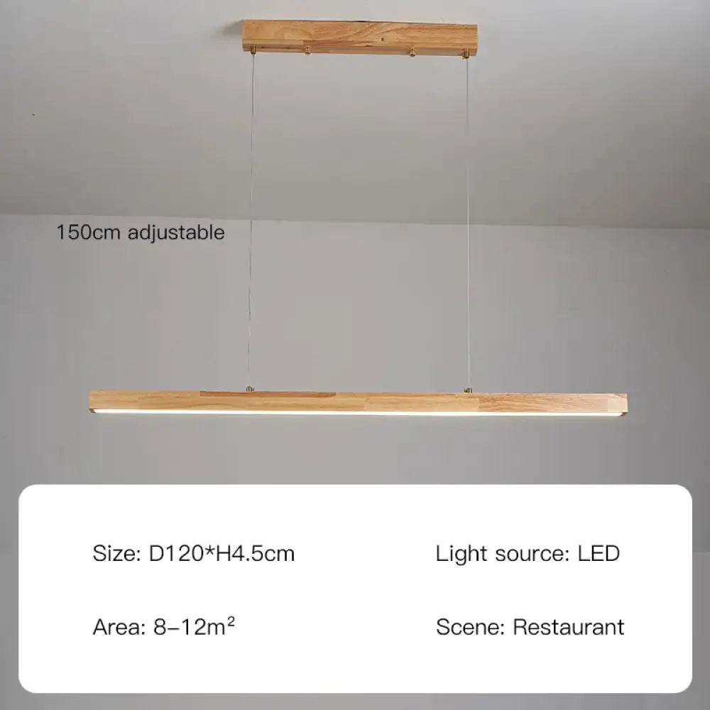 Oakley LED Wood Chandelier | Modern Dining Room Lighting