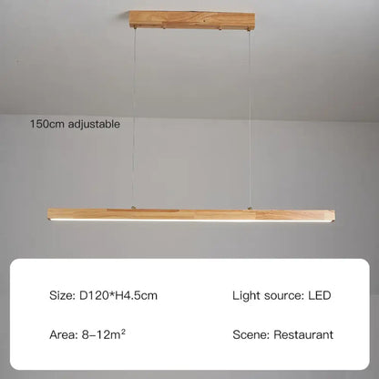 Oakley LED Wood Chandelier | Modern Dining Room Lighting