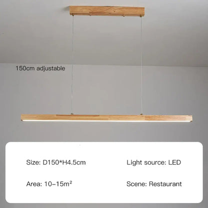 Oakley LED Wood Chandelier | Modern Dining Room Lighting
