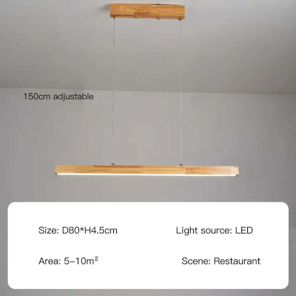 Oakley LED Wood Chandelier | Modern Dining Room Lighting