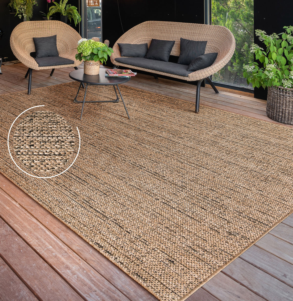 Indoor &amp; Outdoor Rug Rico Natural Style