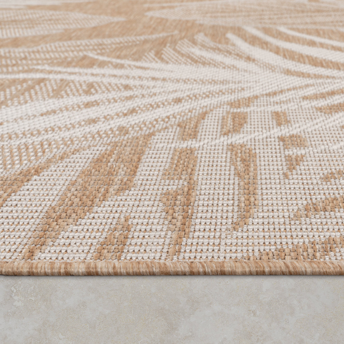 Indoor &amp; Outdoor Rug Captera with Leaves Design