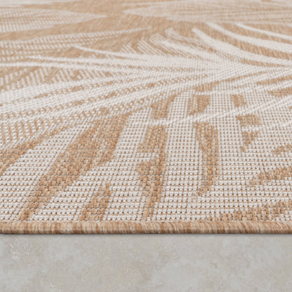 Indoor &amp; Outdoor Rug Captera with Leaves Design