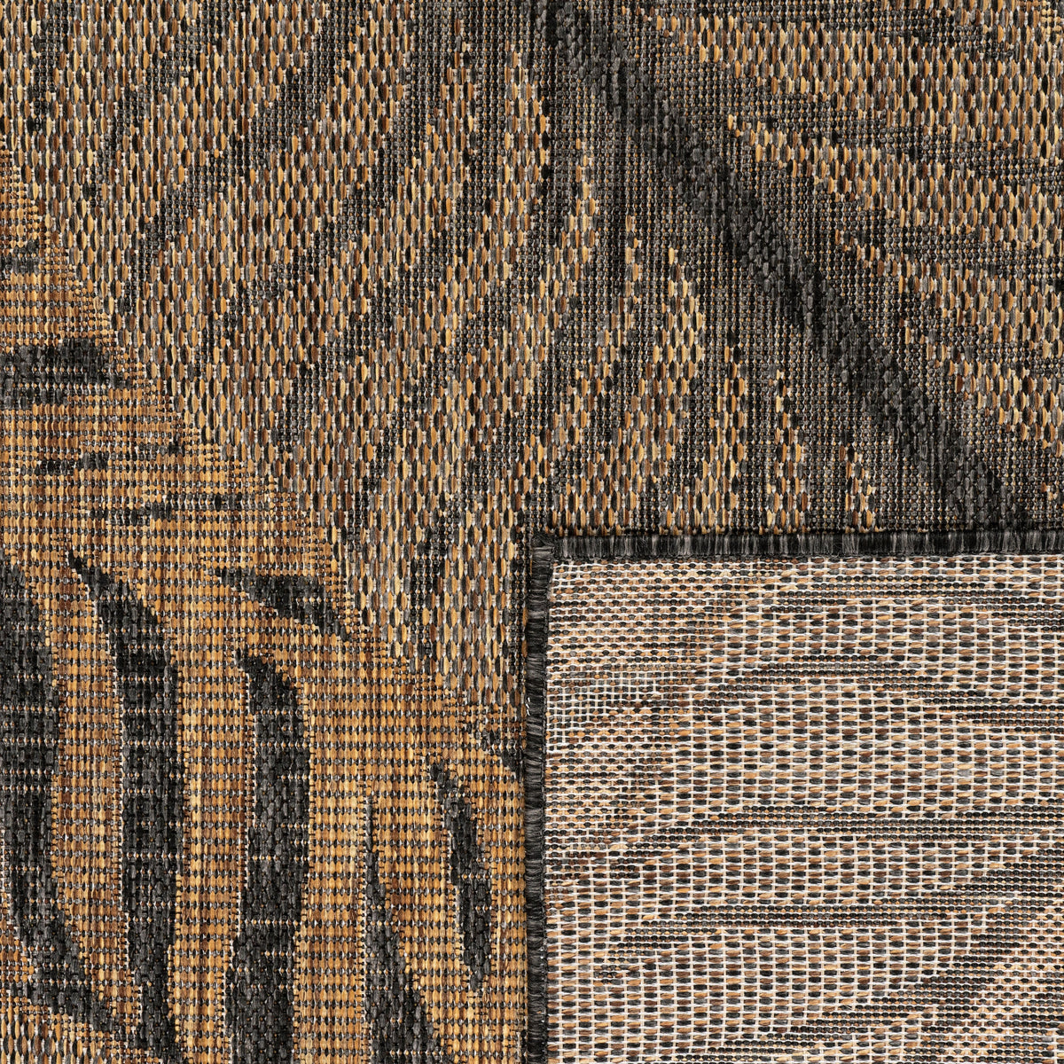 Indoor &amp; Outdoor Rug Captera with Leaves Design