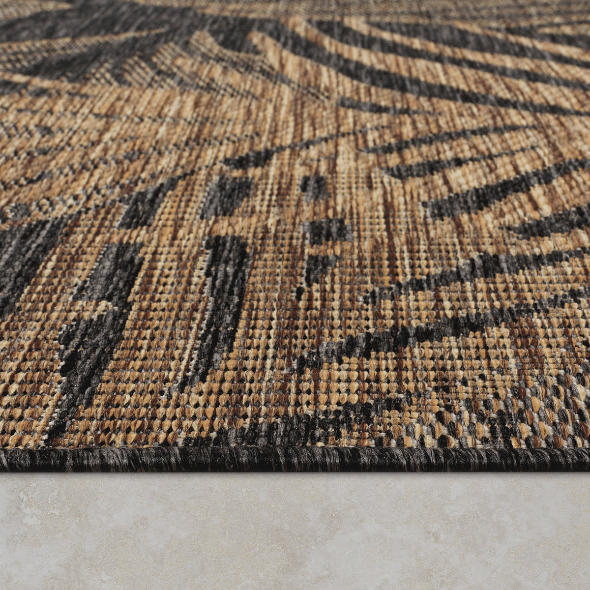 Indoor &amp; Outdoor Rug Captera with Leaves Design
