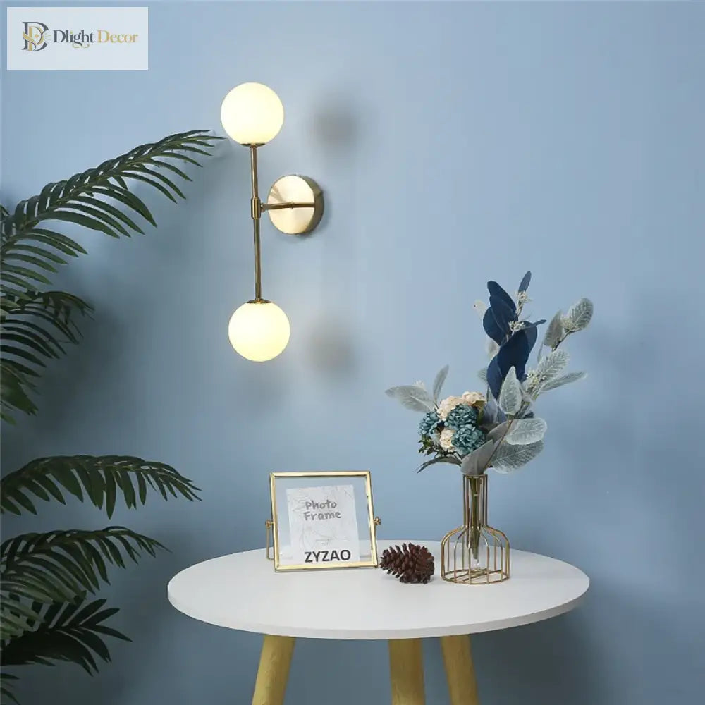 Post LED Nordic Wall Sconce | Bedroom &amp; Bedside Lighting