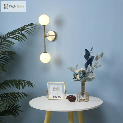 Post LED Nordic Wall Sconce | Bedroom &amp; Bedside Lighting