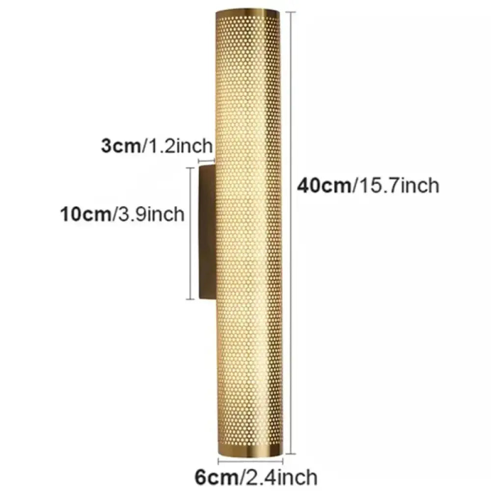 Retro Brass LED Vanity Light | Modern Bathroom Lighting